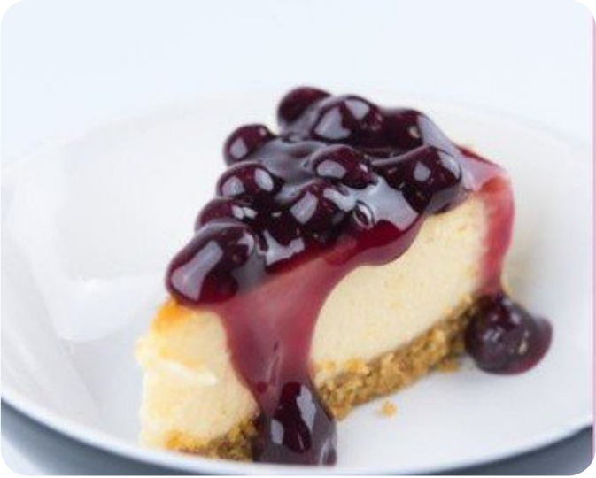 Blueberry Double Cheesecake